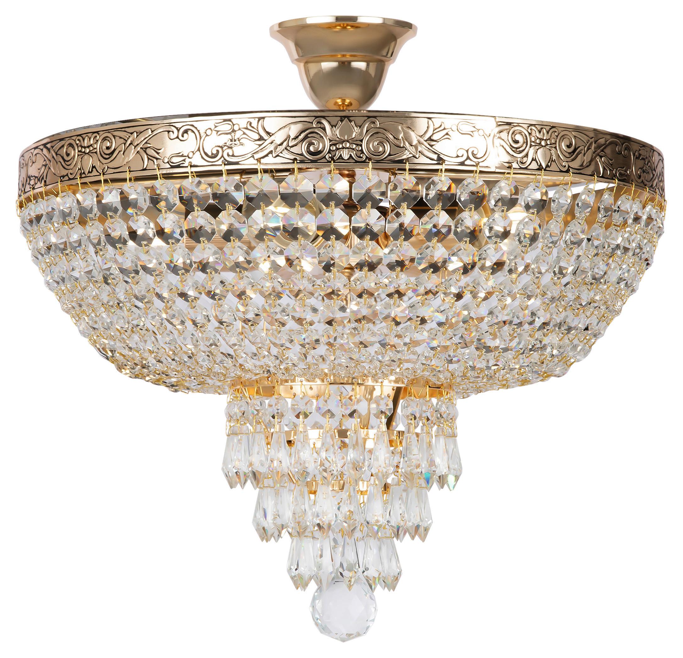 Kronleuchter Palace - Goldfarben, Trend, Glas/Metall (40/37/40cm) - MAYTONI