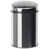 Odpadkový kôš ECHTWERK SENSOR - čierna/farba ušľachtilej ocele, Trend, kov/plast (24,5/37,5cm) - Echtwerk