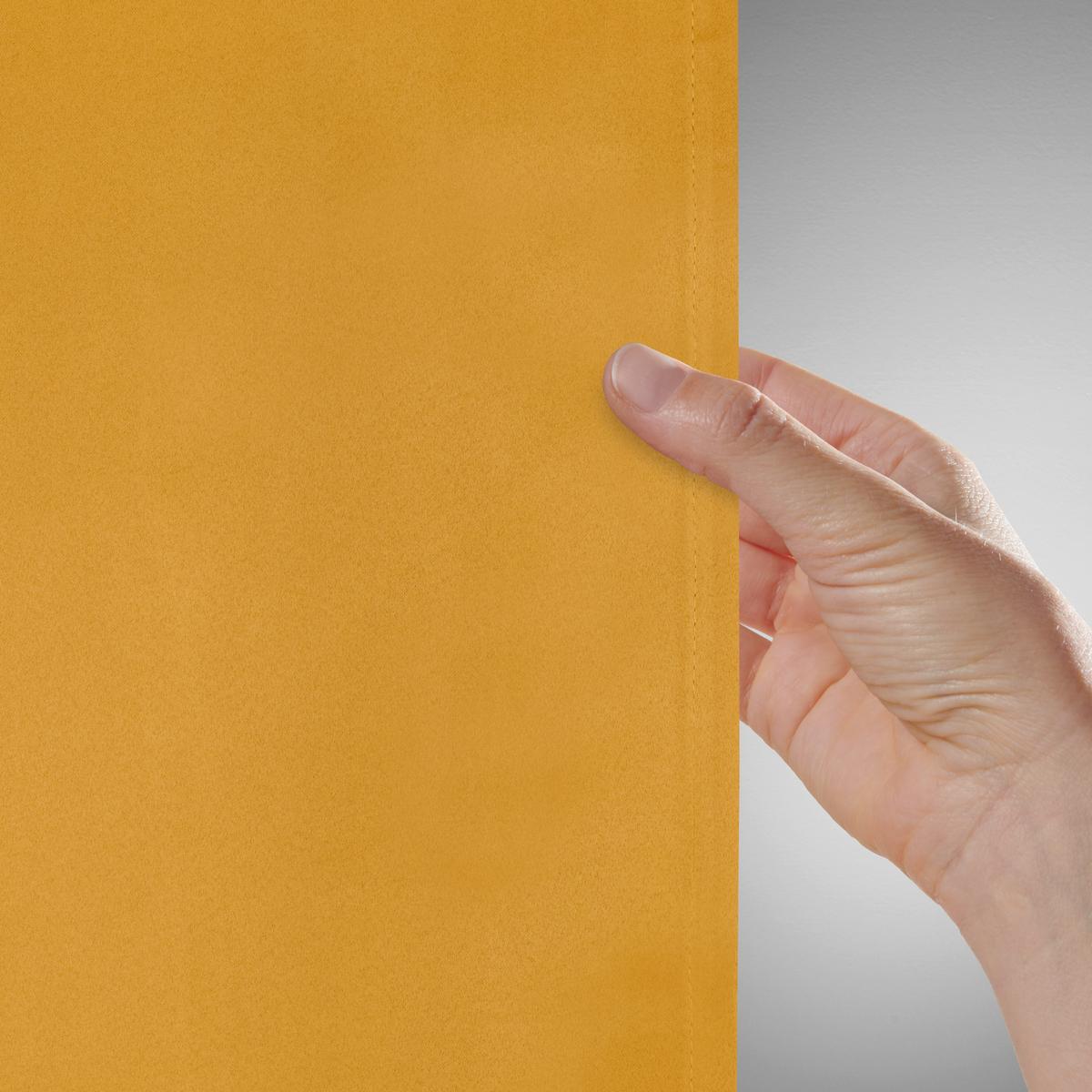 Zatemňovací závěs Riccardo, 140/245cm, žlutá - žlutá, Moderní, textil (140/245cm) - Premium Living