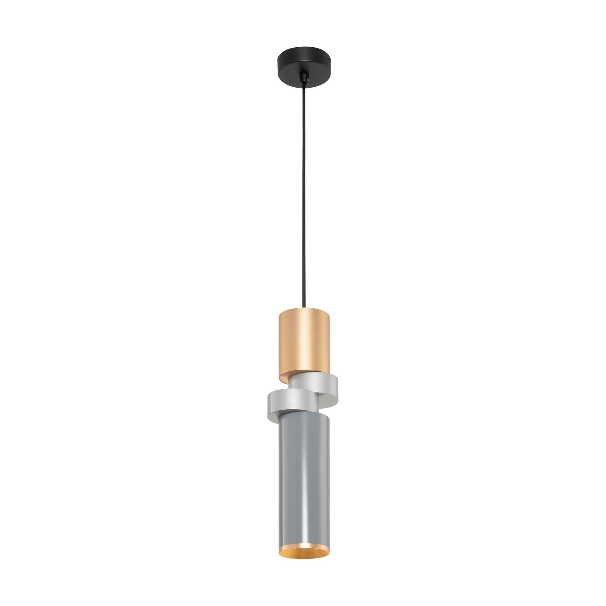 Pendelleuchte Palette - Silberfarben/Messingfarben, Trend, Metall (9,5/6,5/33cm) - MAYTONI
