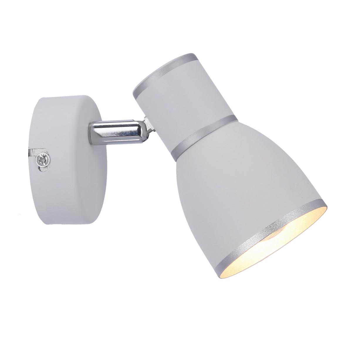 Strahler 91-63366 Fido - Chromfarben/Weiß, Design, Metall (13/8/11cm)