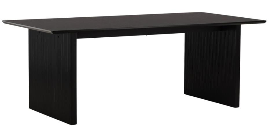 ESSTISCH Schwarz B: 200 cm - Schwarz, Design, Holzwerkstoff (200/100/75cm) - Livetastic