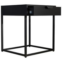 Nachtkästchen Flokas S Schwarz - Schwarz, MODERN, Holzwerkstoff (43/50/41cm) - MID.YOU