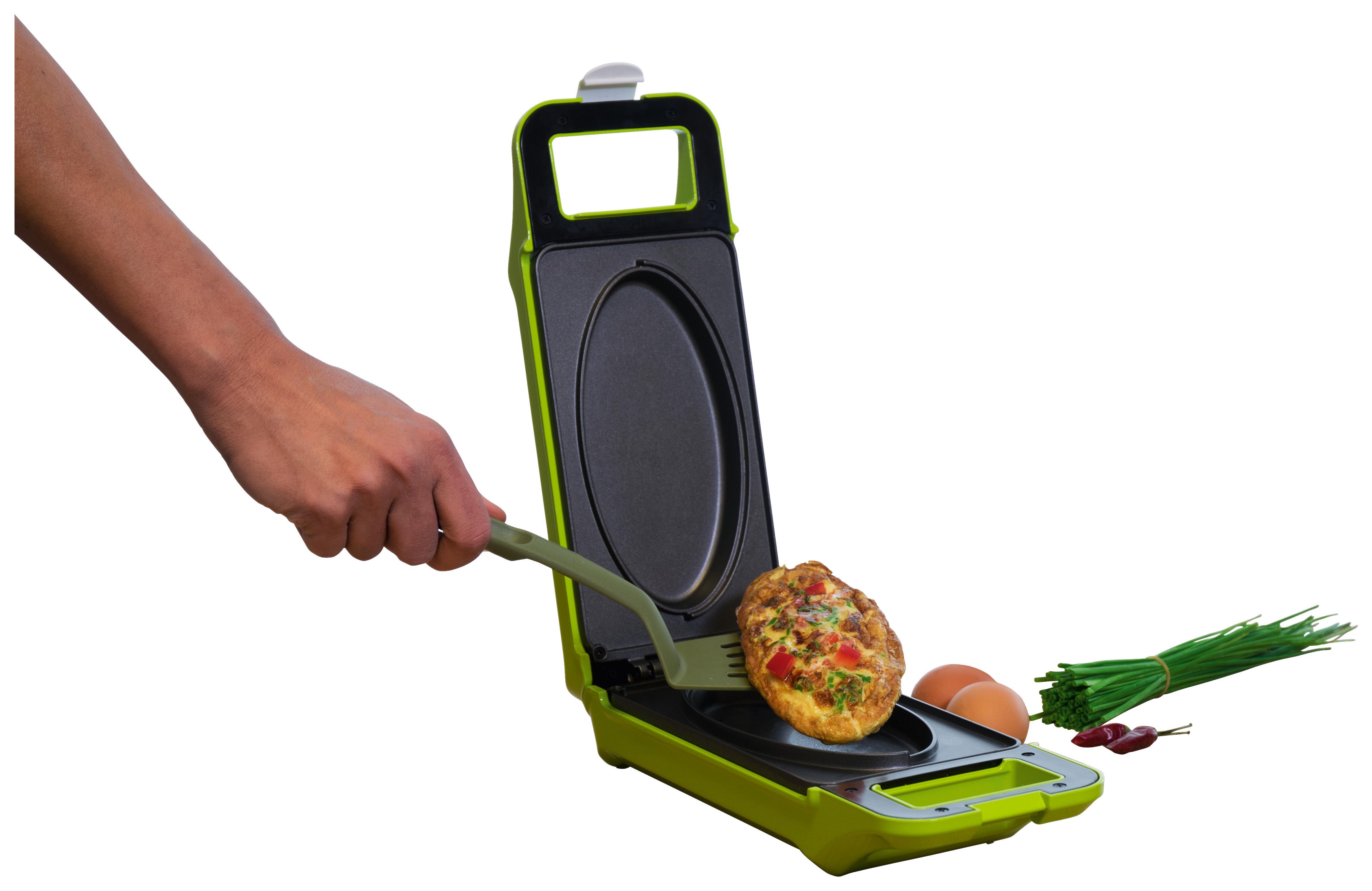 Multifunktions-wendegrill Cook It - Grün, MODERN, Kunststoff (33/13/10cm) - Mediashop