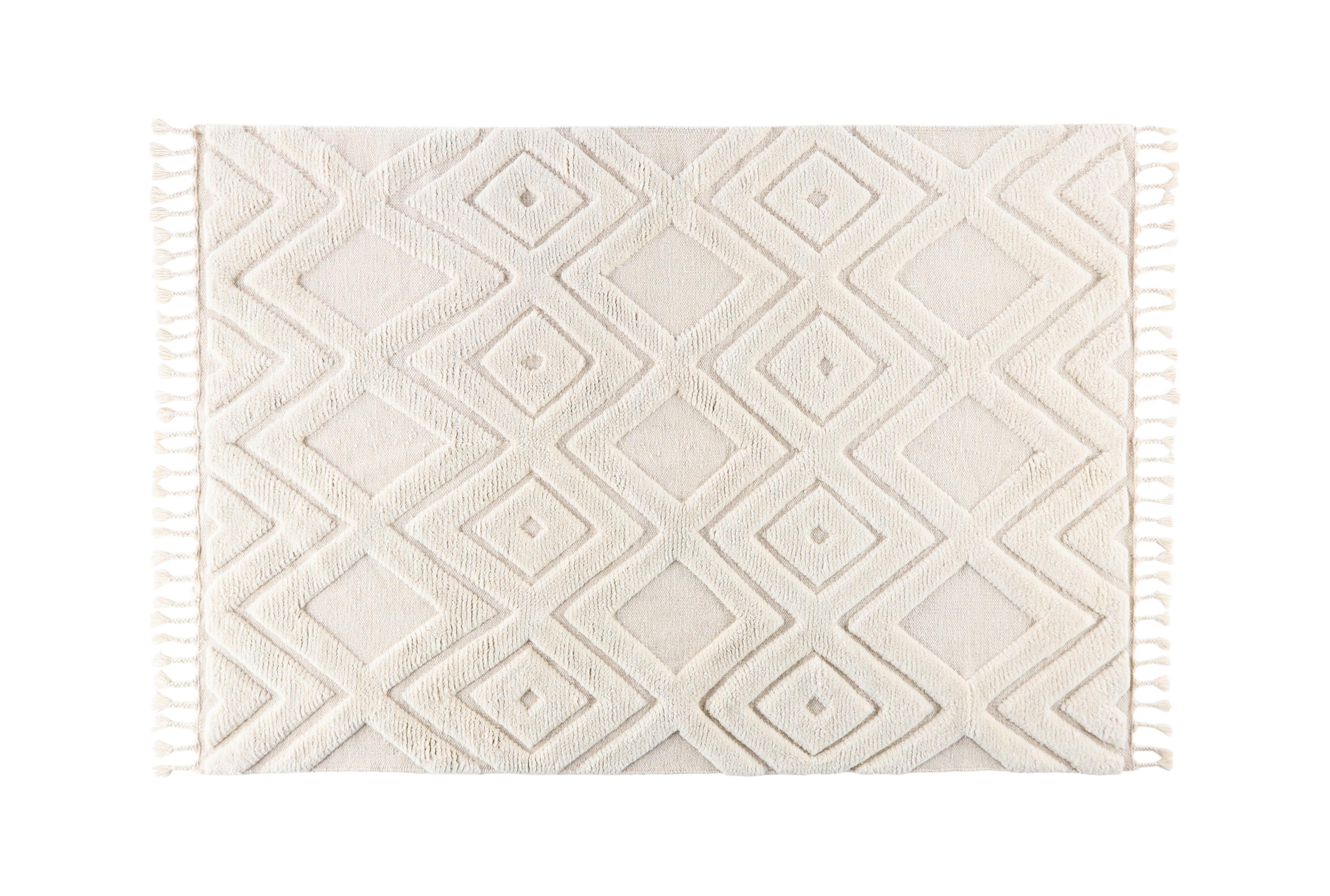 Flachwebteppich Dahlia - Weiß, LIFESTYLE, Textil (300/400cm) - P & B