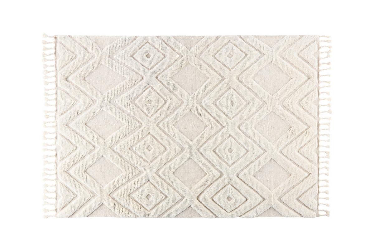 Flachwebteppich Dahlia - Weiß, LIFESTYLE, Textil (300/400cm) - P & B
