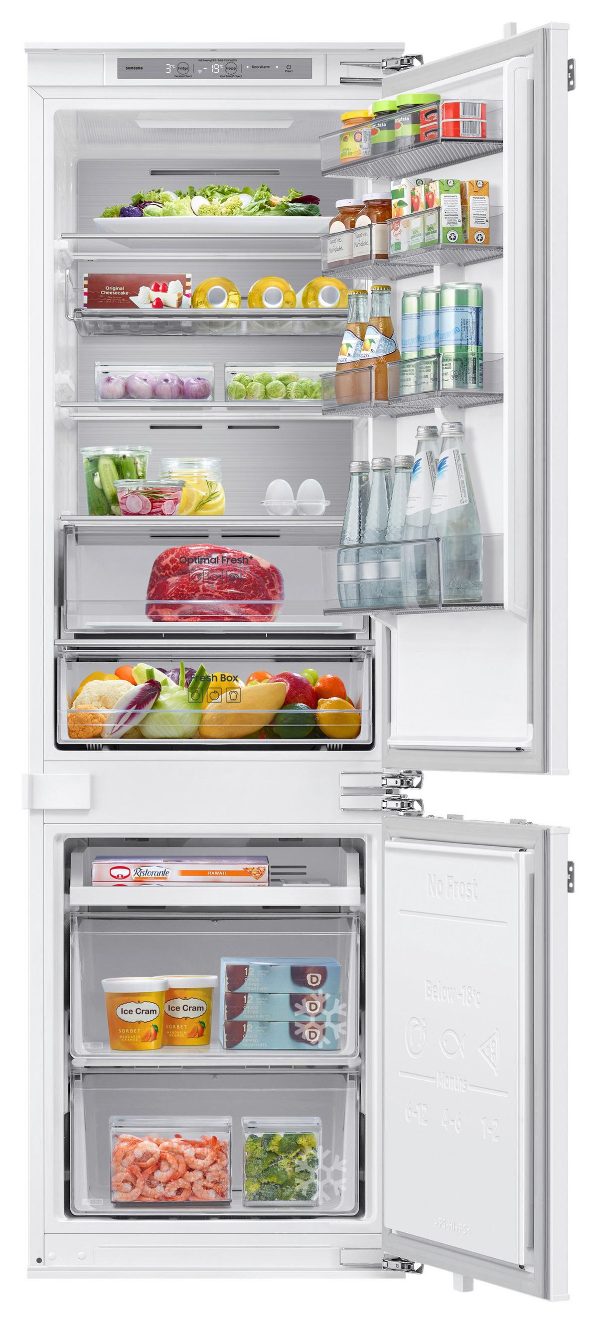 Kühl-Gefrier-Kombination Brb80f26adf0ef - Weiß, MODERN, Glas/Kunststoff (54/177,5/55cm) - Samsung