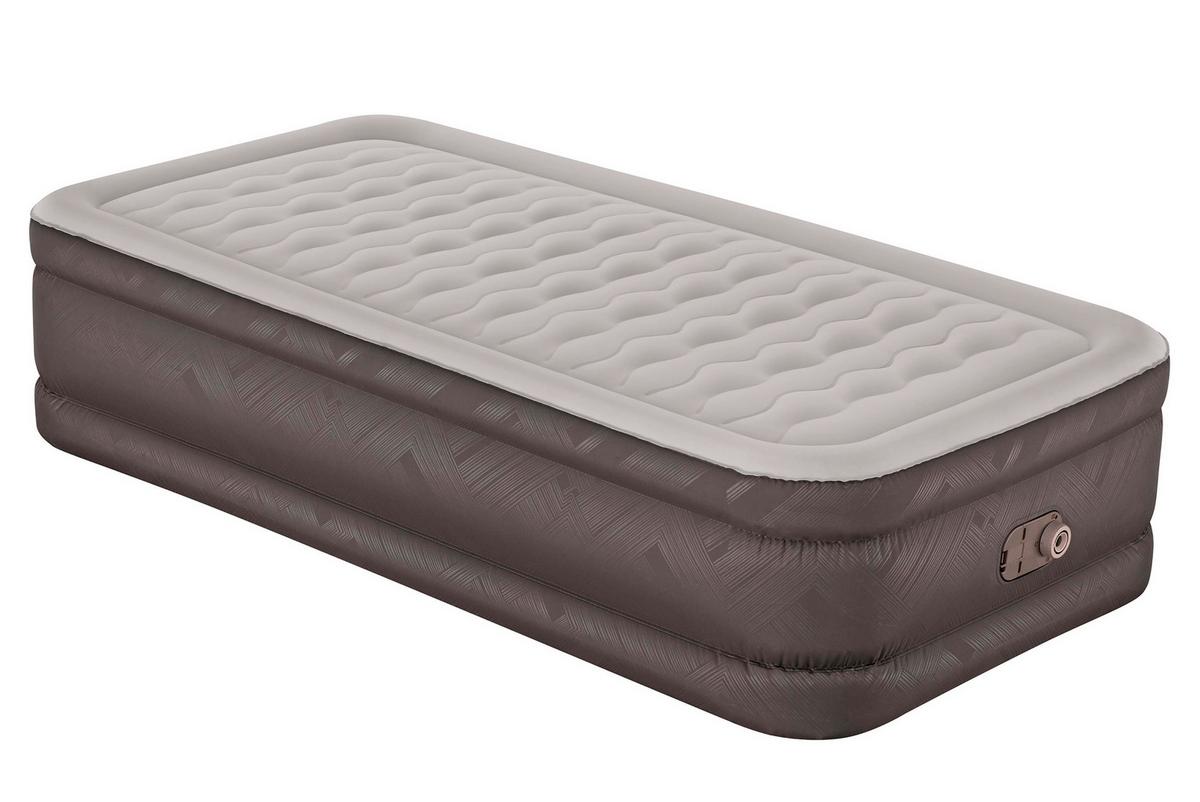 Luftbett Anita 191x97x46 cm Bis 180kg, inkl. Pumpe - Braun/Grau, KONVENTIONELL, Kunststoff/Metall (191/97/46cm) - Bestway