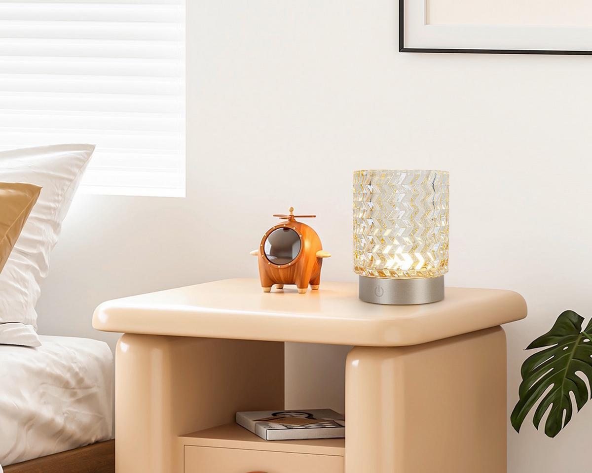 STOLNÍ LAMPA NA BATERIE AMBU - jantarové barvy/cappuccino, Moderní, kov/plast (11/14,5cm) - Mömax