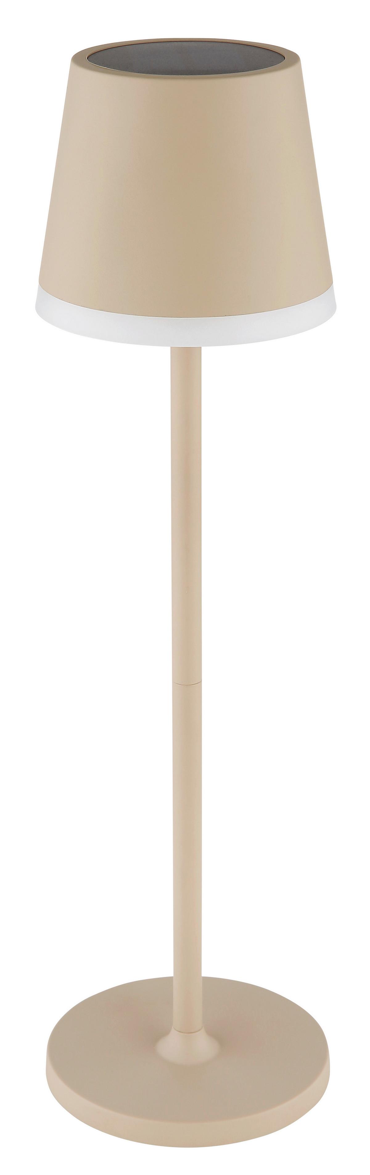 Solarleuchte 36637s - Sandfarben/Schwarz, Design, Kunststoff/Metall (11/26-41cm) - Globo