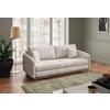 Schlafsofa Ingrid Creme B: 230cm - Creme/Schwarz, Design, Textil (230/100/103cm) - Livetastic