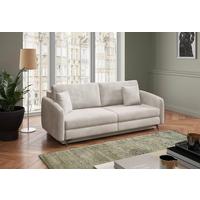 Schlafsofa Ingrid Creme B: 230cm - Creme/Schwarz, Design, Textil (230/100/103cm) - Livetastic