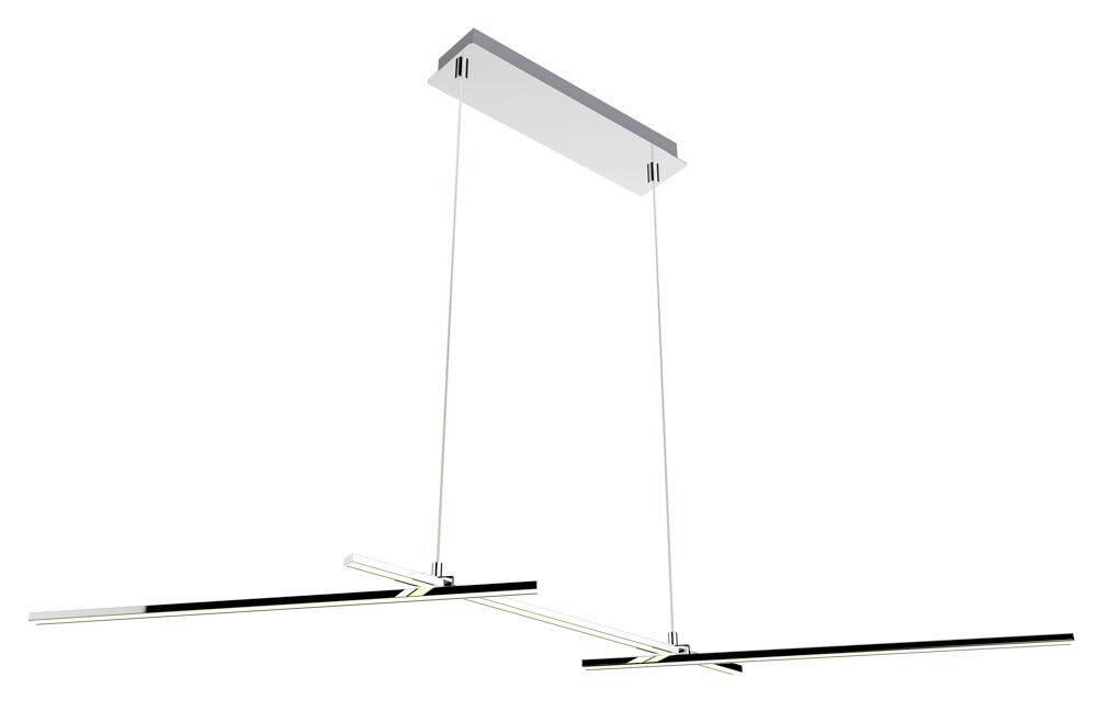 LED-PENDELLEUCHTE A0021-330 THASOS - Chromfarben, Design, Metall (103/23/120cm)