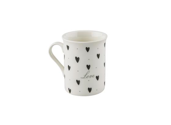Kaffeebecher Mischella, ca. 280ml - Schwarz/Weiß, KONVENTIONELL, Keramik (7,8/9,8cm) - Luca Bessoni Kaffeebecher Mischella, ca. 280ml - Schwarz/Weiß, KONVENTIONELL, Keramik (7,8/9,8cm) - Luca Bessoni