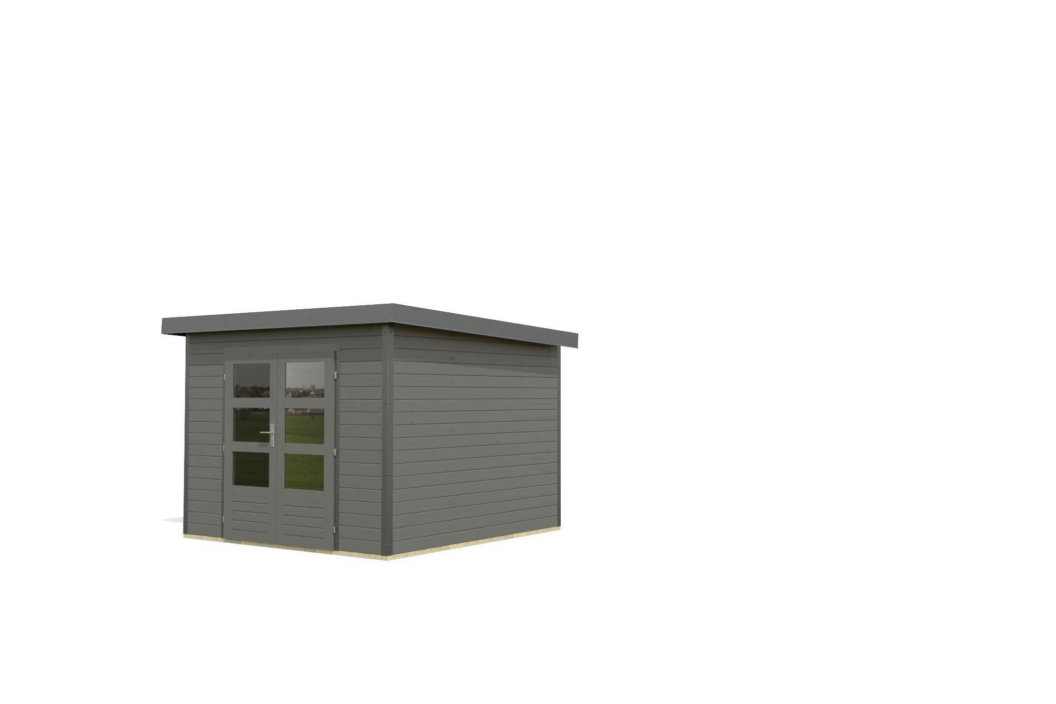 Gartenhaus Aetos 6 B 40132 Aetos 6 B - Anthrazit/Grau, Basics, Holz (271/218/271cm)