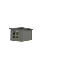 Gartenhaus Aetos 271/218/271 cm - Anthrazit/Grau, Basics, Holz/Metall (271/218/271cm)