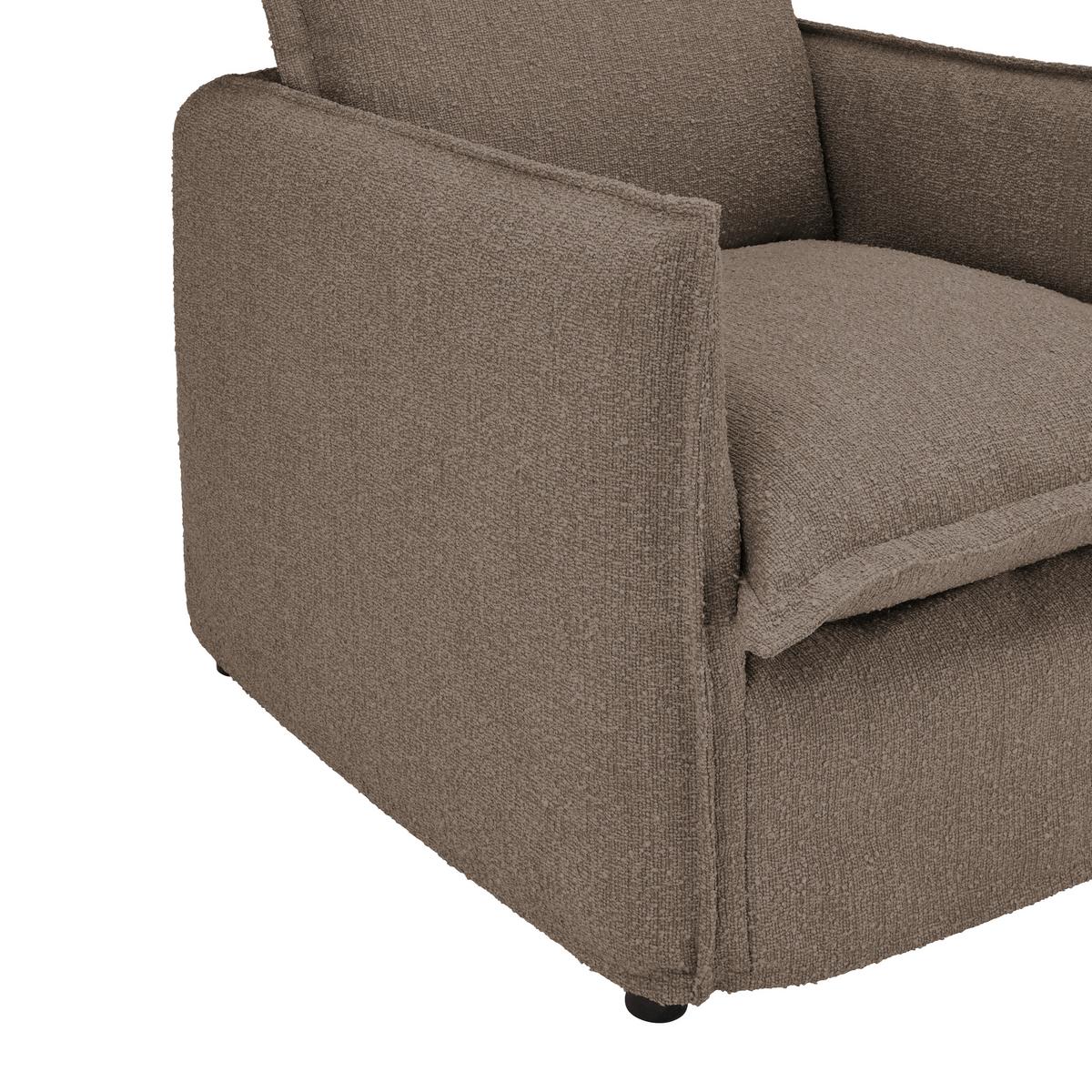 Sessel Toscana - Schwarz/Braun, Trend, Textil (120/82/98cm) - Livetastic