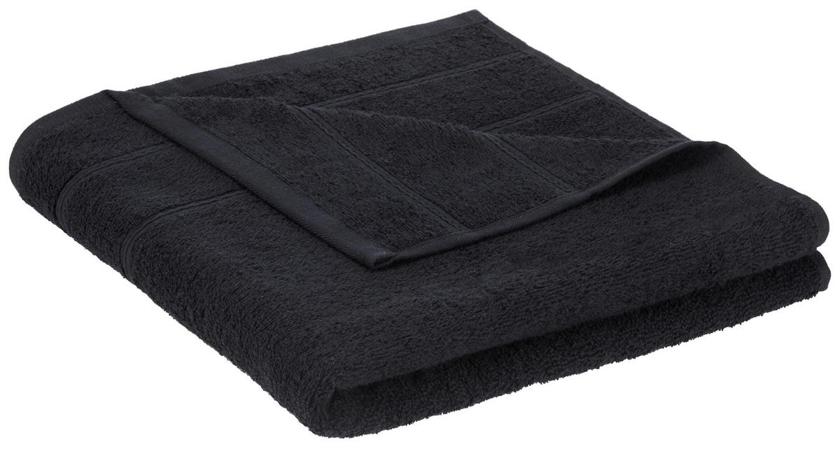 OSUŠKA DO SPRCHY Melanie, 70/140cm, černá - černá, textil (70/140cm) - Modern Living