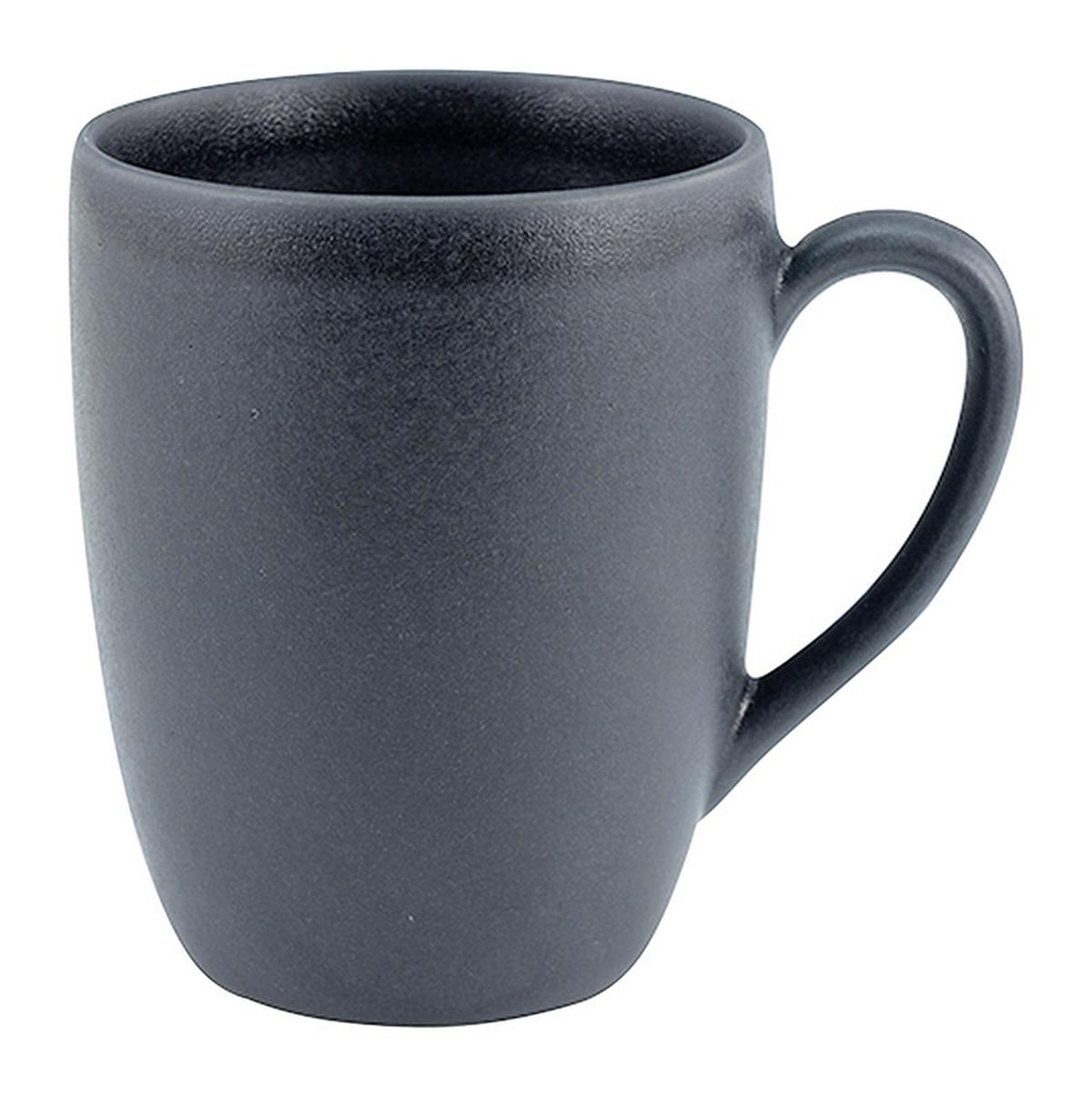 Kombiservice Keramik 4 Personen Geschirr Set Schwarz - Schwarz, Trend, Keramik - Creatable