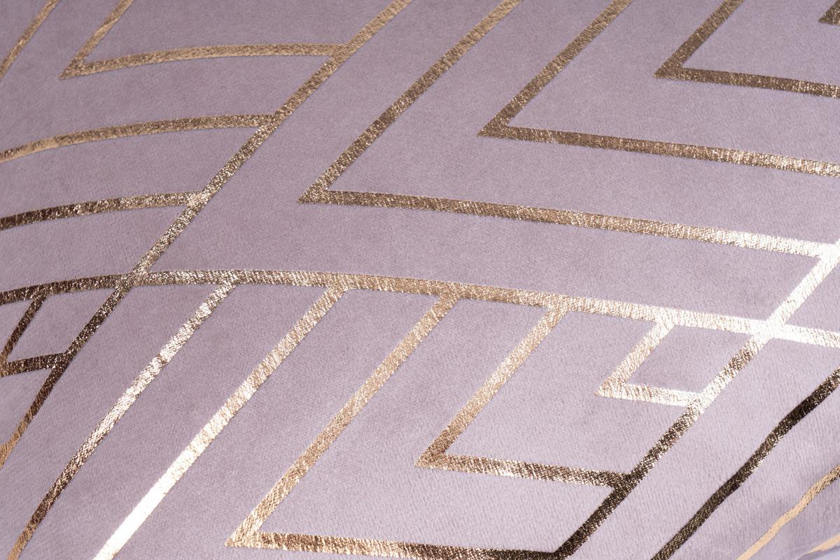 Zierkissen Prisma 30/45x50/45 cm Polyester Taupe/Goldfarben - Taupe/Goldfarben, KONVENTIONELL, Textil (30x45/50x45cm)