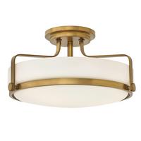 Deckenleuchte Hk-Harper-Sfm-Hb - Messingfarben, Natur, Glas/Metall (45.6/25.3cm) - Elstead Lighting