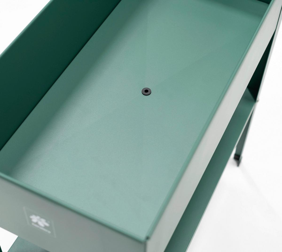 Hochbeet Kräuterfabrik Urban - Olivgrün, Basics, Metall (35/80/75cm)