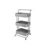 Servierwagen Danao - Silberfarben/Silbereichenfarben, Basics, Metall (43/32/86cm) - Echtwerk
