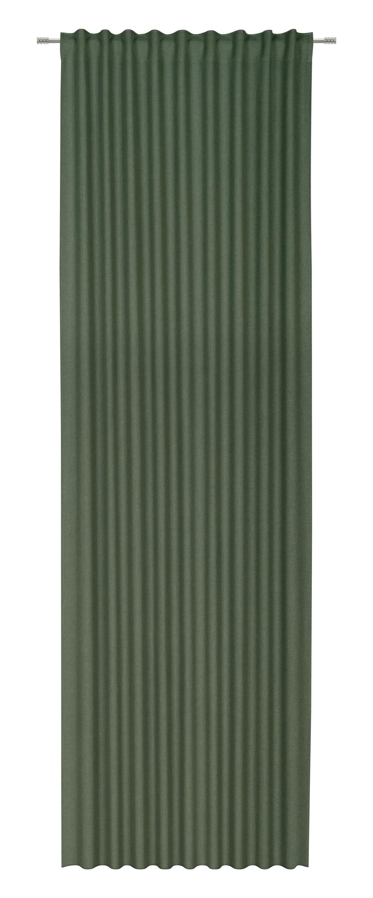 HOTOVÝ ZÁVES ULRICH 300CM - tmavozelená, Modern, textil (135/300cm) - Modern Living