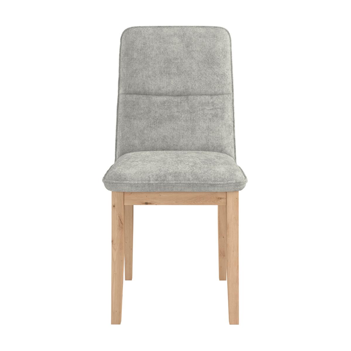 Stuhl Beluna Ii Webstoff Hellgrau, B: 47cm - Eichefarben/Hellgrau, KONVENTIONELL, Holz/Textil (47/91/44cm) - James Wood