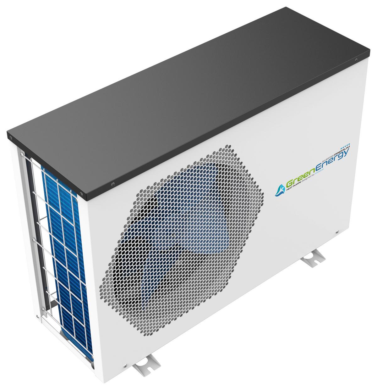 Wärmepumpe Pool Green Energy10 9,5 Kw Für 35 M³ Pools - Weiß, MODERN, Kunststoff/Metall (91/33/66cm)