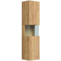 Hochschrank Limes Eiche Dekor 35,2 cm - Eichefarben, MODERN, Glas/Holzwerkstoff (35,2/150/30cm) - MID.YOU