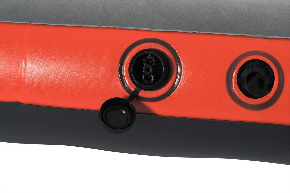 Luftbett Outdoor Roll & Relax 203x152x22 Cm Bis 300kg - Orange/Grau, MODERN, Kunststoff (203/152/22cm) - Bestway