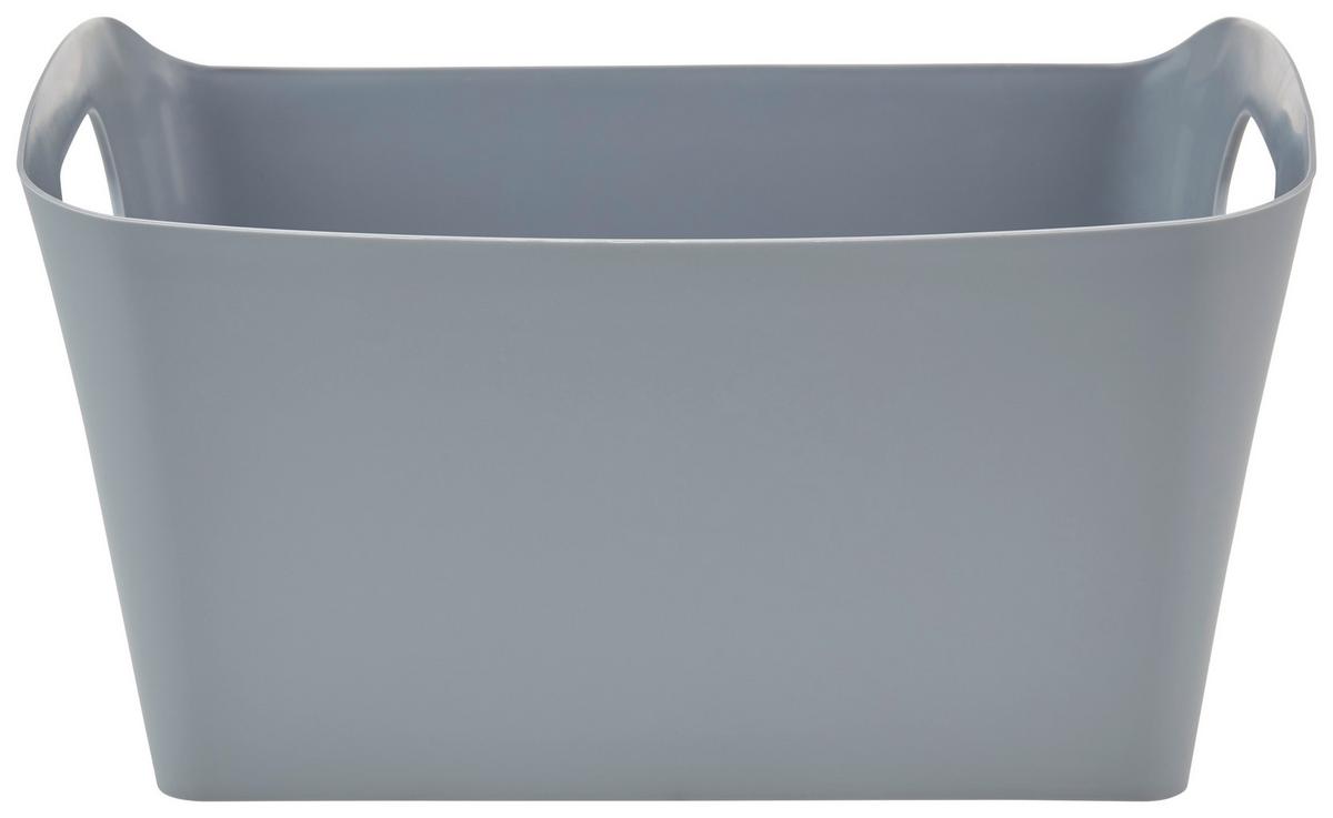 Aufbewahrungsbox Amra Stapellbar Kunststoff 3,5l - Dunkelgrau, Basics, Kunststoff (29,3/19,3/15cm) - Homezone