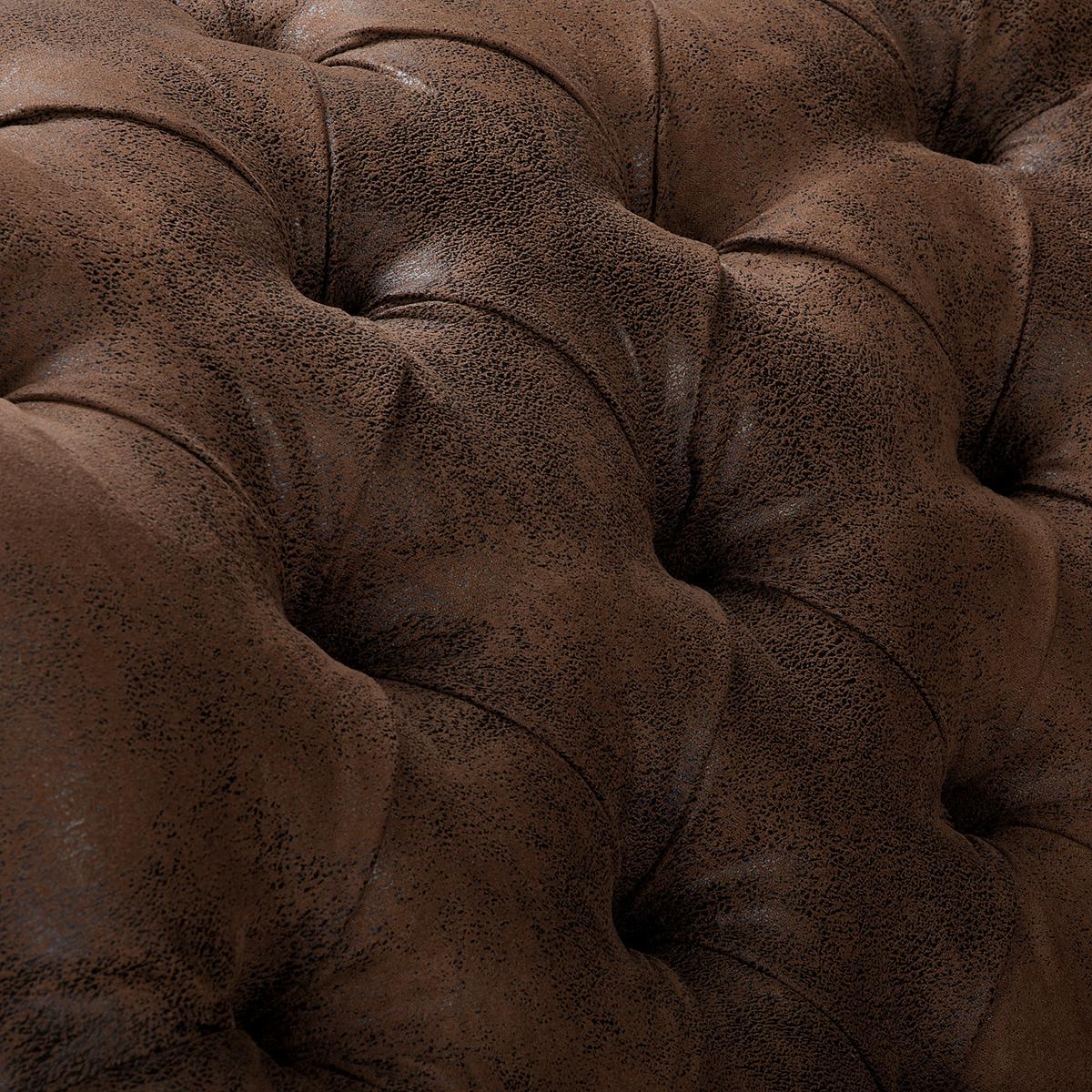 Récamiere Pako Dunkelbraun B: 185cm - Dunkelbraun/Braun, Design, Textil (185/93/75cm) - Livetastic