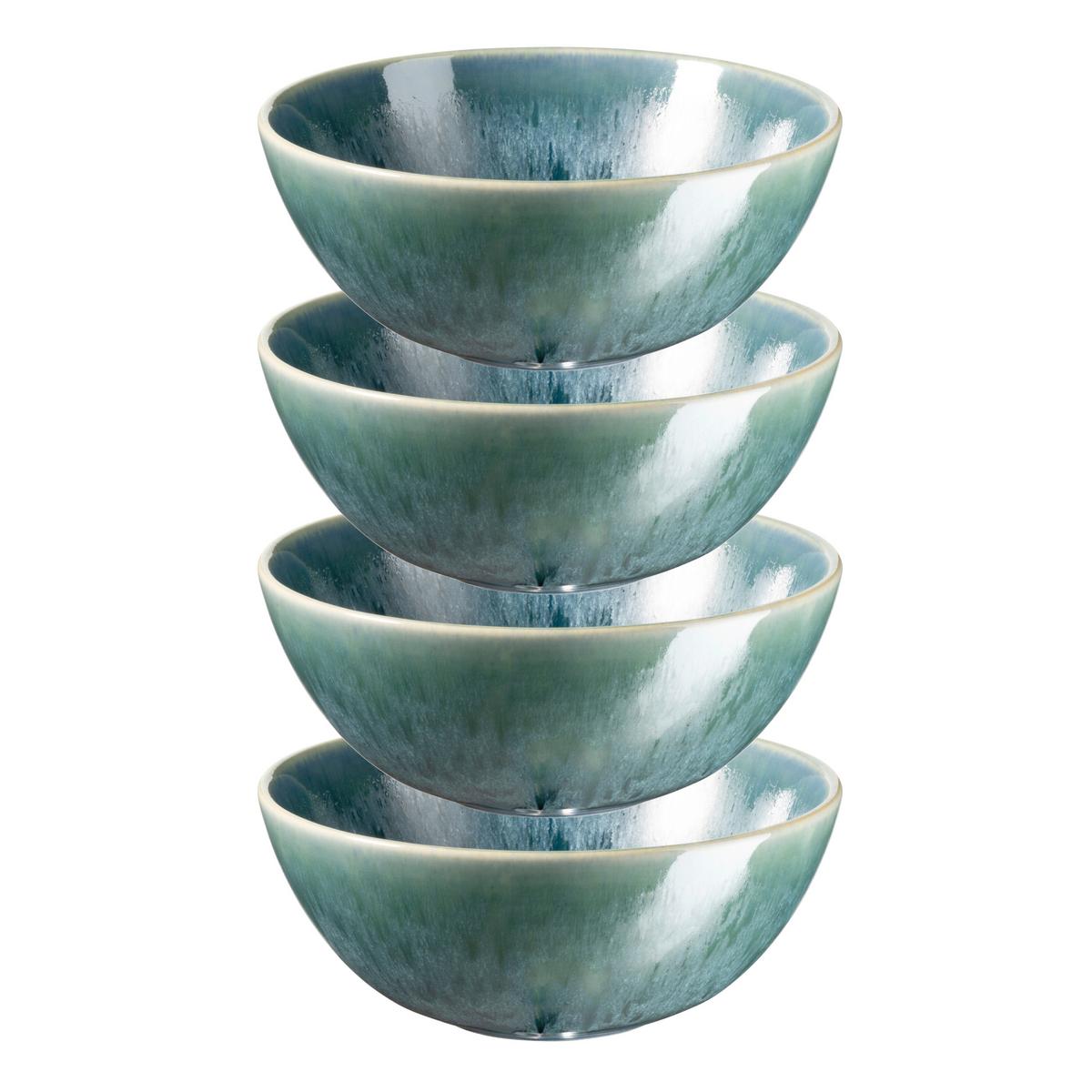 Müslischalenset Carellia Steinzeug, Blau, 4-teilig - Blau, Basics, Keramik (14,5/6cm) - Mäser