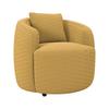Sessel Pina - Senfgelb/Schwarz, MODERN, Textil (81/74/81cm)