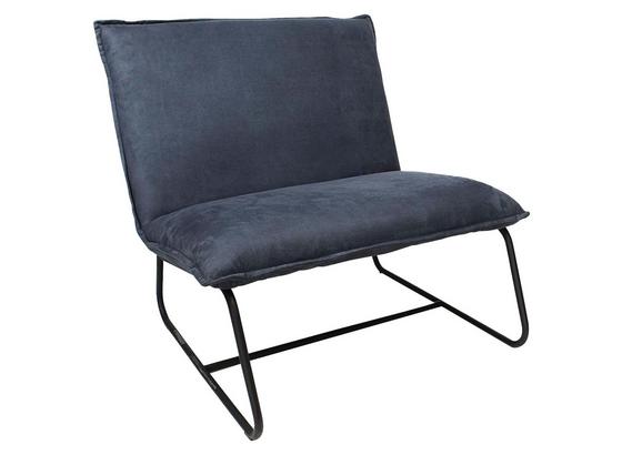 Sessel Paris Bench B: 83 cm Blau - Blau/Schwarz, MODERN, Textil (83/83/75cm) - Livetastic Sessel Paris Bench B: 83 cm Blau - Blau/Schwarz, MODERN, Textil (83/83/75cm) - Livetastic