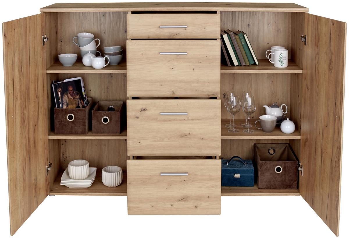 Komód Lissi New 160/116 Cm - Modern, faalapú anyag (160/116/42cm)