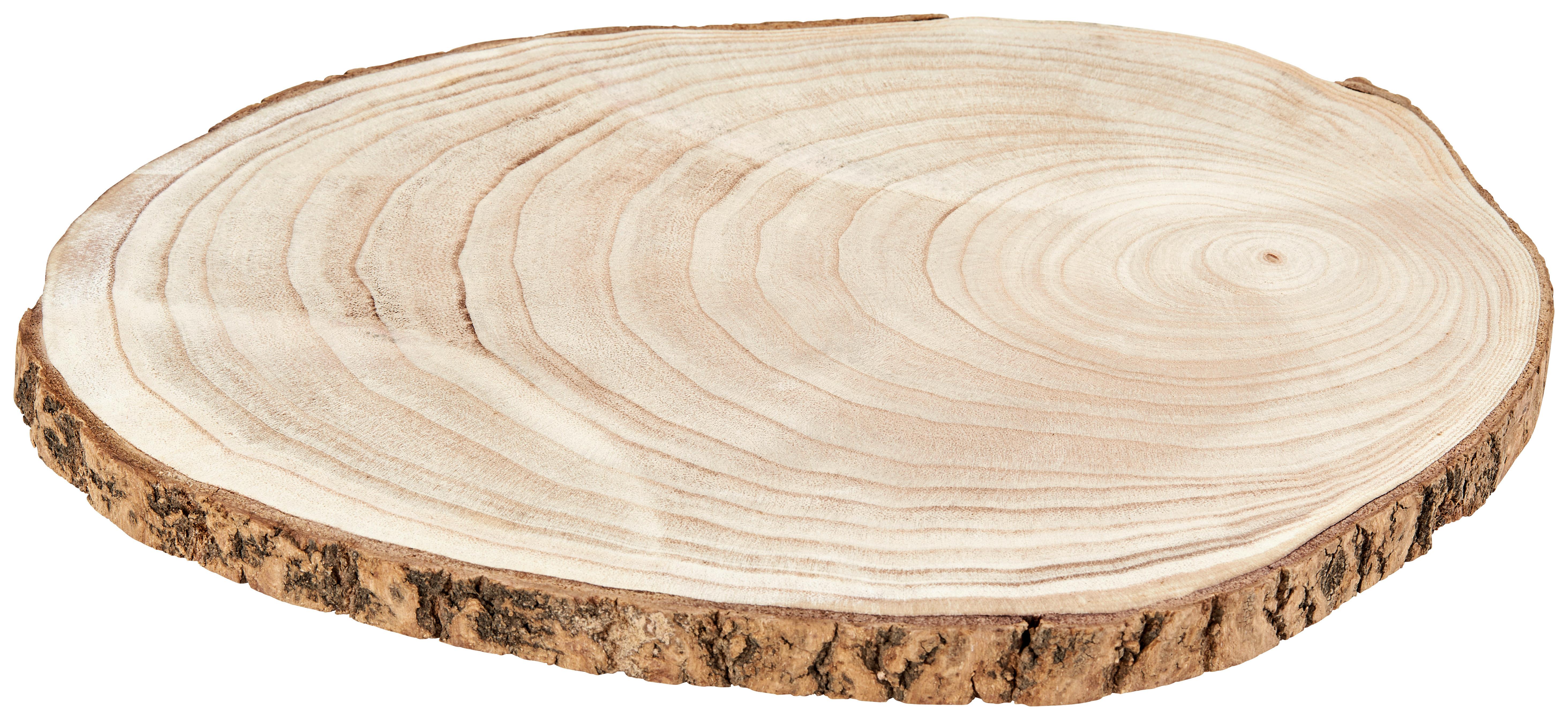 Dekotablett Holz Zlatan Ø 40 cm - Naturfarben, KONVENTIONELL, Holz (40/2cm)