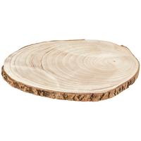 Dekotablett Holz Zlatan Ø 40 cm - Naturfarben, KONVENTIONELL, Holz (40/2cm)