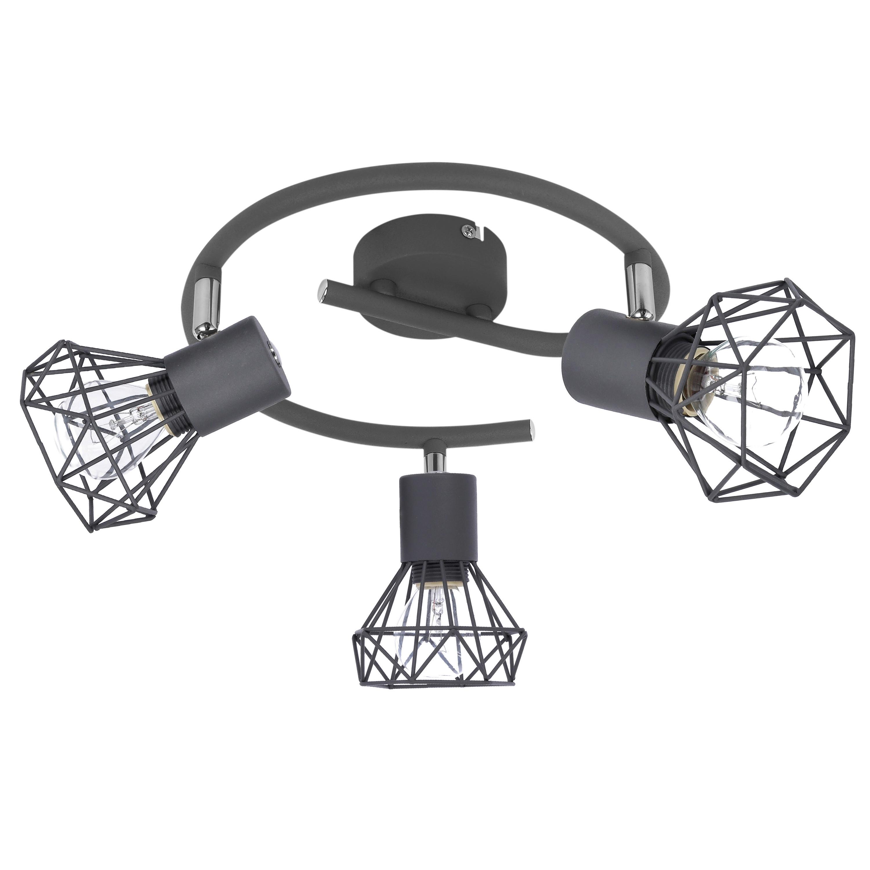 Strahler 98-60990 - Dunkelgrau, Basics, Metall (43/43/18cm)