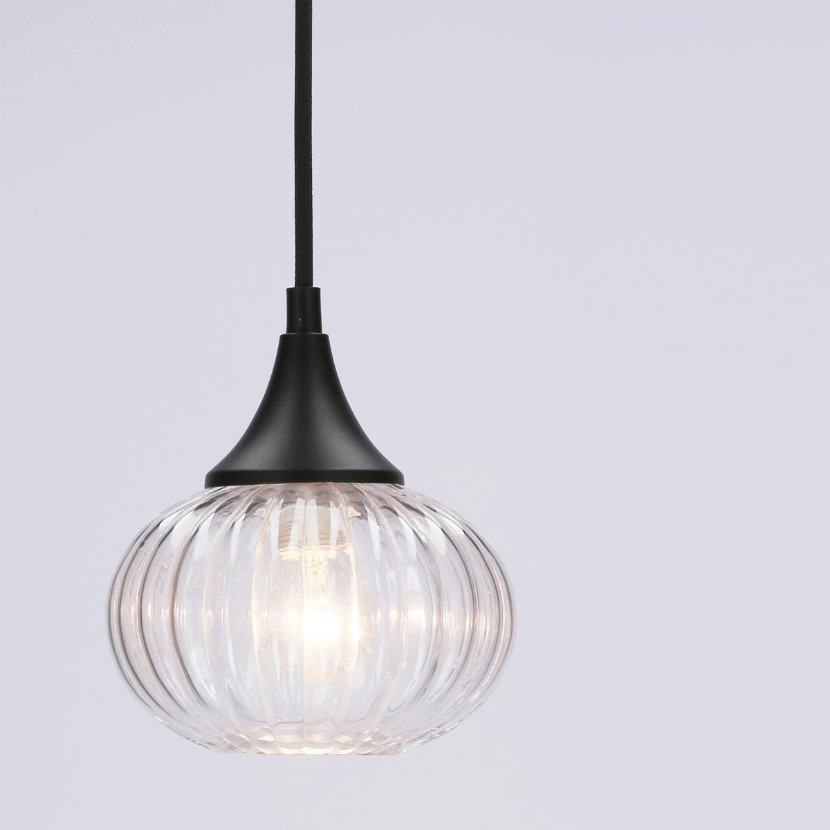 Pendelleuchte Exeter 50101275 - Schwarz, KONVENTIONELL, Glas/Metall (14.5/14.5/90cm)