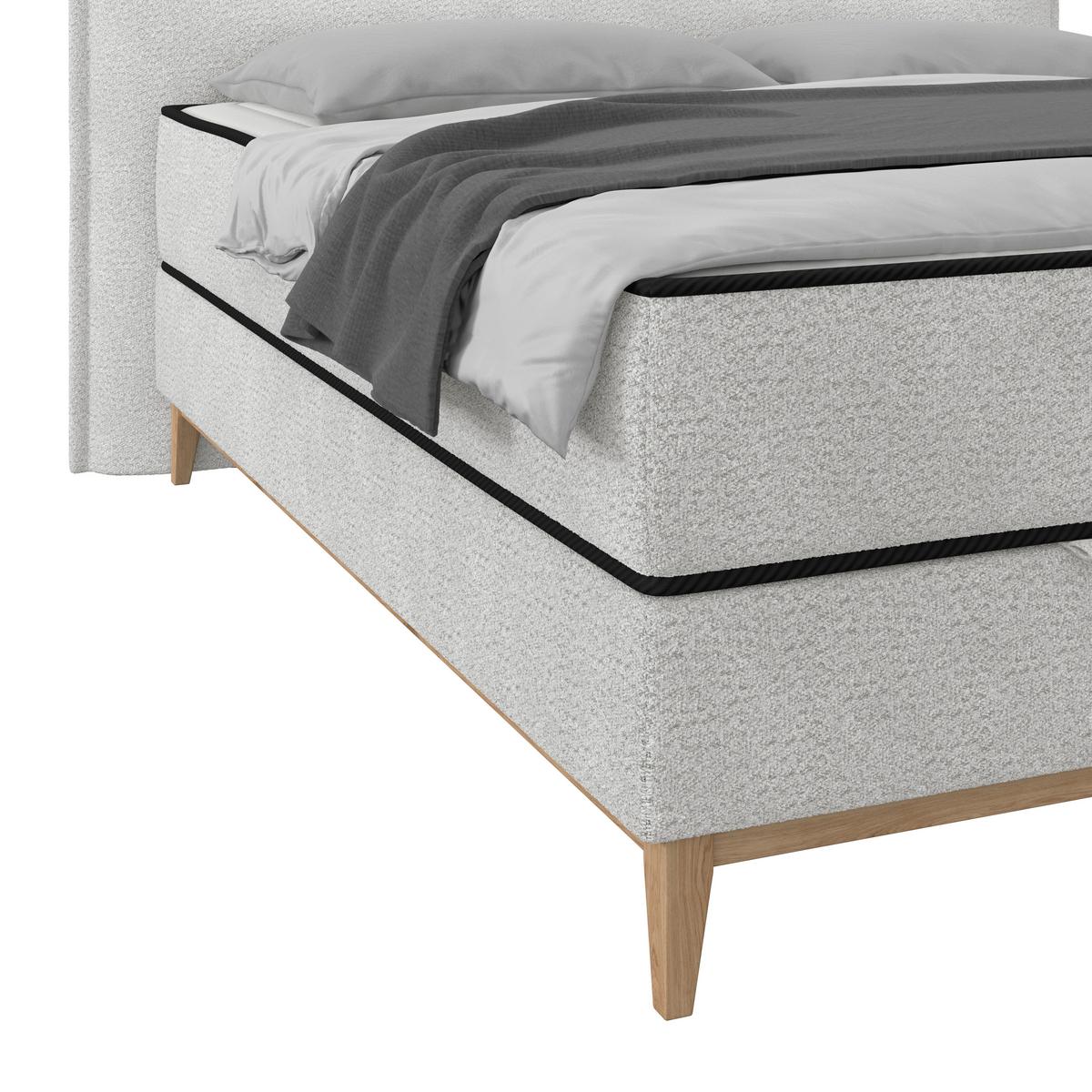 Boxbett Smile inkl. Matratze 180x200 - Silberfarben, KONVENTIONELL, Holz/Holzwerkstoff (180/200cm) - James Wood