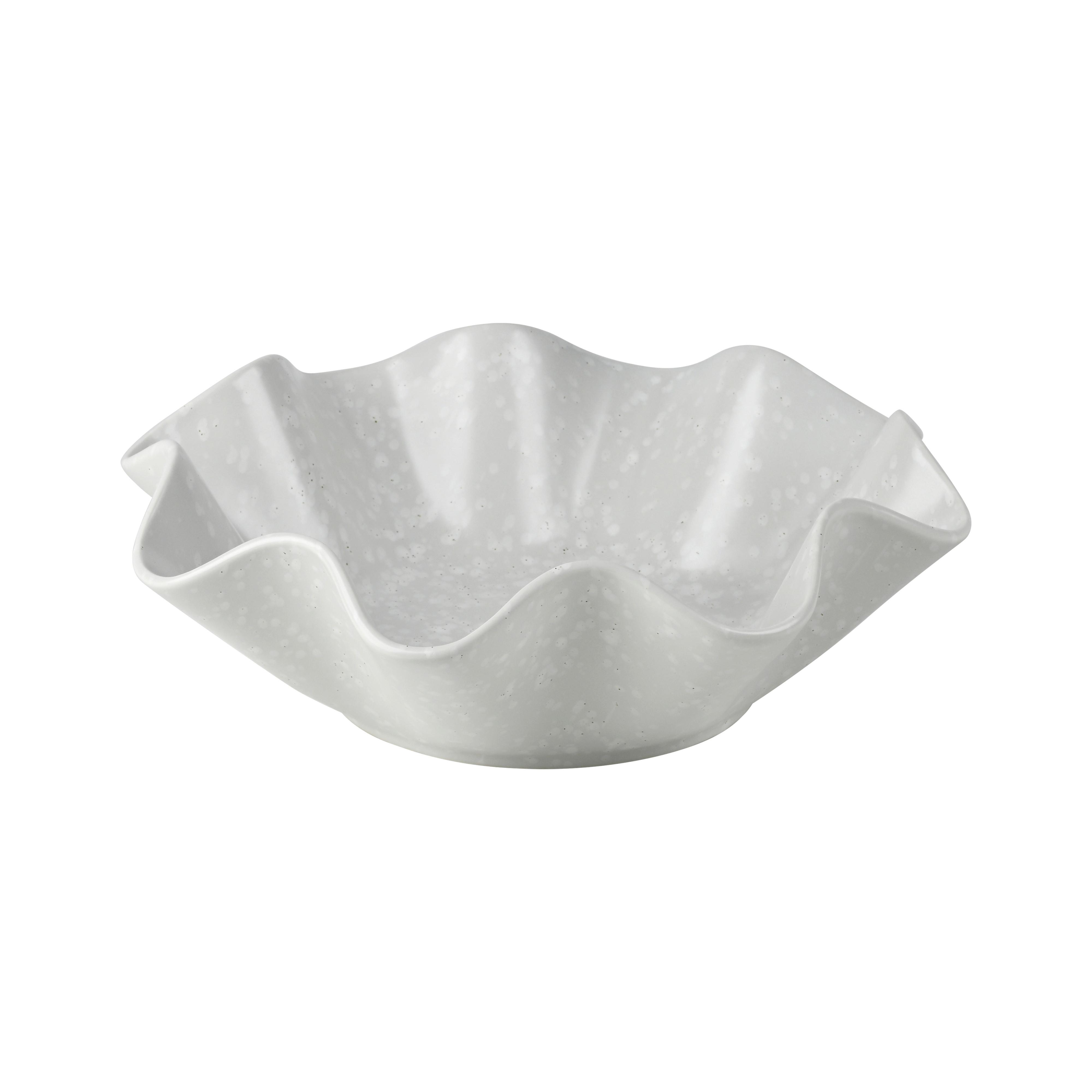 Obstschale Lisa Keramik Hellgrau, DxH: 25x8 cn - Hellgrau, ROMANTIK / LANDHAUS, Keramik (25/8cm) - James Wood