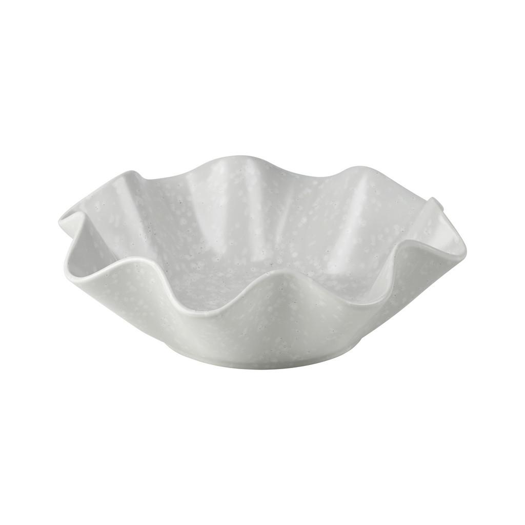 Obstschale Lisa Keramik Hellgrau, DxH: 25x8 cn