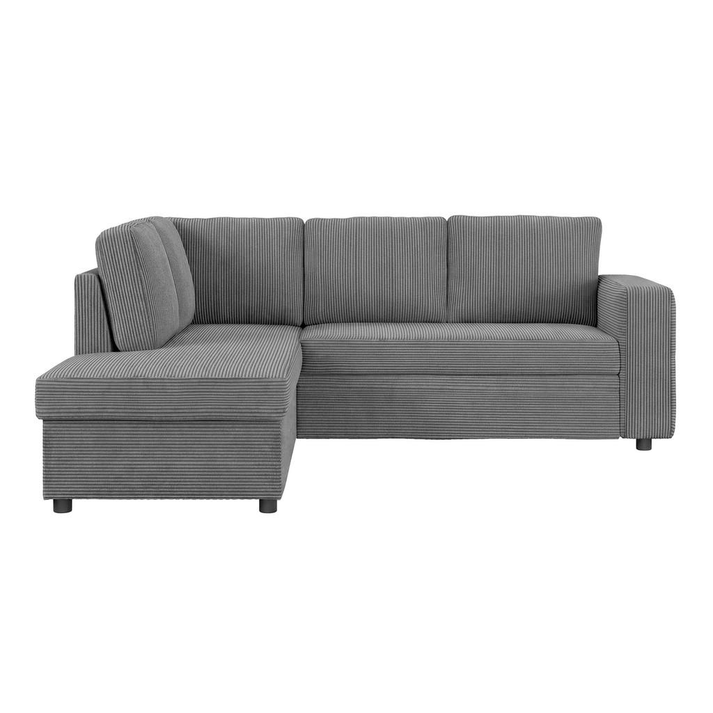 Ecksofa mit Schlaffunktion Toulouse anthrazit, 206x224cm