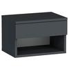 Nachtkästchen Schwarz H: 29 cm Hestia - Schwarz, Design, Holzwerkstoff (44,6/29/31,6cm) - MID.YOU