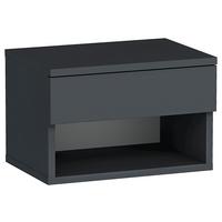 Nachtkästchen Schwarz H: 29 cm Hestia - Schwarz, Design, Holzwerkstoff (44,6/29/31,6cm) - MID.YOU