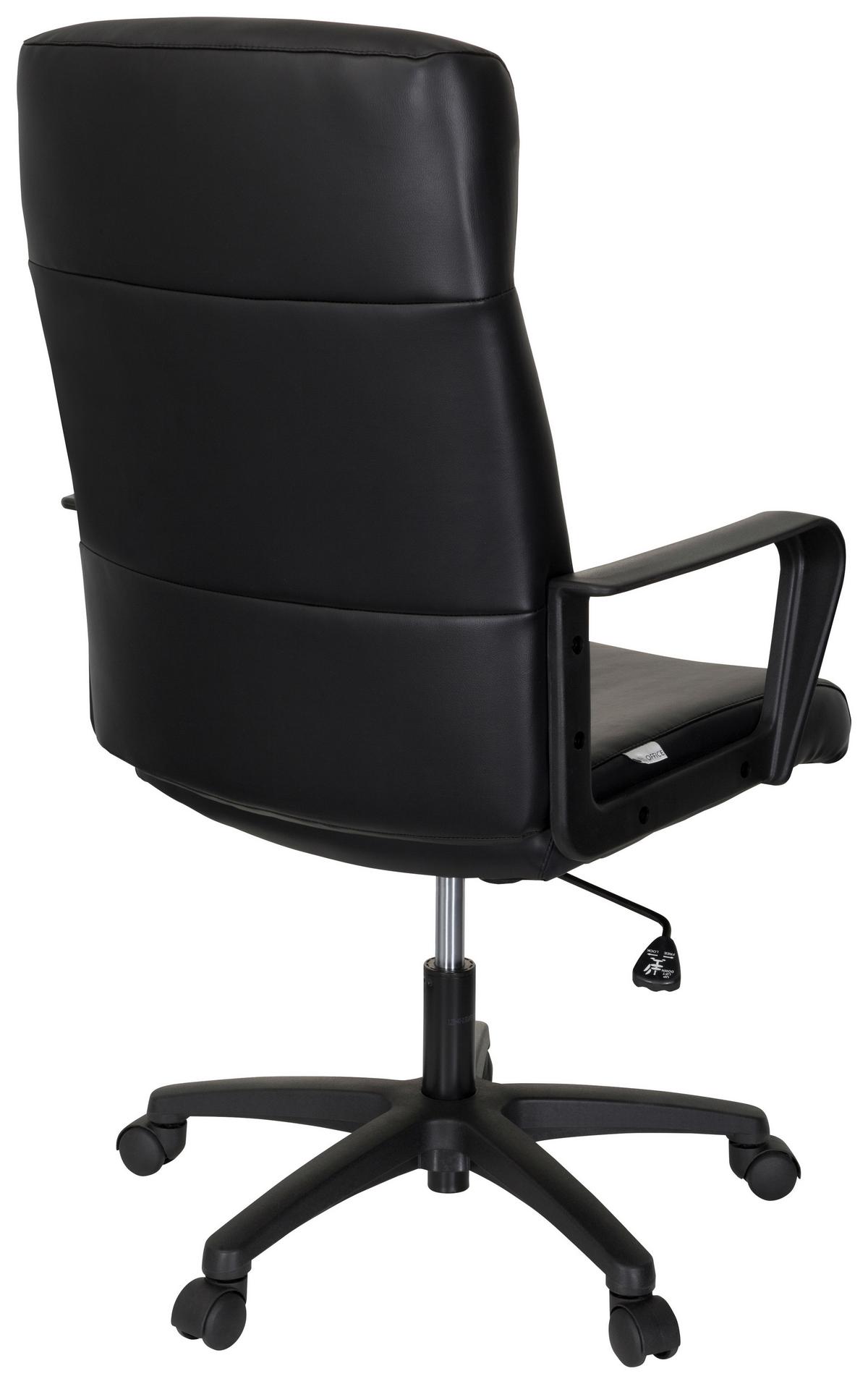 Chefsessel Lisso Schwarz - Schwarz, MODERN, Kunststoff/Textil (63/116/66cm) - MID.YOU