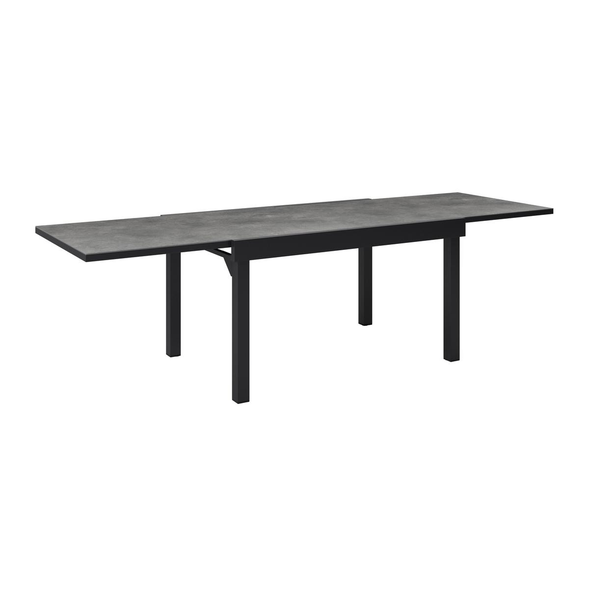Gartentisch ausziehbar Toledo Metall L 135-270 cm - Grau, MODERN, Metall (135-270/75/90cm) - Beldano